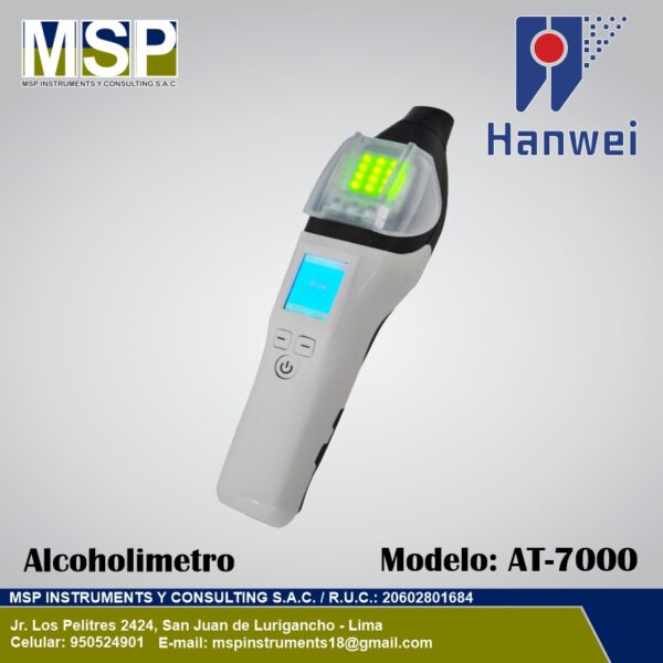 Alcoholímetro Portátil Hanwei AT-7000