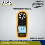Anemometro digital Benetech GM816 portatil de MSP Instruments