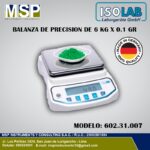 Balanza de precisión de 6 kg x 0.1 g ISOLAB modelo 602.31.007.