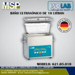 Baño ultrasónico de 10 litros ISOLAB modelo 621.05.010.