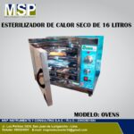 Esterilizador de calor seco de 16 litros modelo OVENS con puerta abierta.
