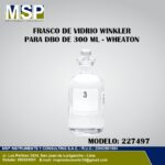Frasco de vidrio Winkler para DBO de 300 mL WHEATON modelo 227497.