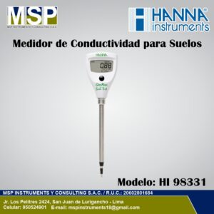 Medidor de conductividad para suelos hanna hi 98331