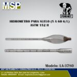 Hidrómetro para suelo de 5 a 60 G/L ASTM 152 H FORNEY modelo LA-3780.