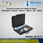 Kit para pruebas de calidad de agua Hanna Instruments modelo HI 3817.