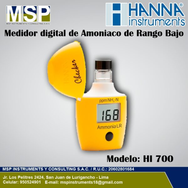 Medidor de Amoníaco Hanna HI 700