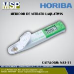 Medidor de nitrato compacto Horiba LAQUAtwin para análisis de iones de nitrato NO3.
