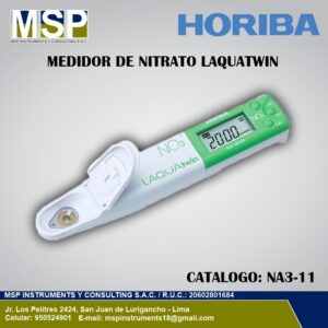 Medidor de nitrato compacto Horiba LAQUAtwin para análisis de iones de nitrato NO3.