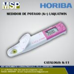 Medidor de potasio compacto Horiba LAQUAtwin para análisis de iones de potasio K+.
