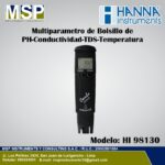 Medidor multiparamétrico de bolsillo de pH conductividad rango alto TDS y temperatura Hanna Instruments Combo modelo HI 98130
