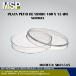 Placa Petri de vidrio de 100 x 15 mm NORMAX modelo 5058545.
