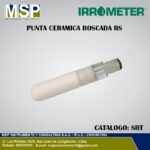 Punta cerámica roscada RS Irrometer para tensiómetros agrícolas.