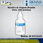 Frasco gotero de reactivo de oxígeno disuelto Hanna Instruments HI 93732-01 para 100 pruebas