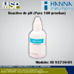 Frasco gotero de reactivo de pH Hanna Instruments HI 93710-01 para 100 pruebas.