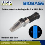 Refractómetro análogo BIOBASE de 0 a 80% Brix modelo HT-118.