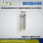 Refrigeradora de laboratorio de 238 litros Biobase modelo BPR-5V238 con puerta de vidrio