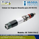 Sensor de oxígeno disuelto galvánico de repuesto Hanna Instruments modelo HI 7698194-2.