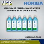 Solución de calibración de nitrito Horiba 2000 ppm pack de 6 unidades