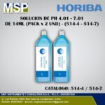 Solución de calibración de pH Horiba 4.01 y 7.01 pack de 2 unidades