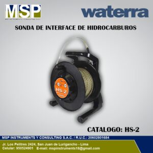 Sonda de interfaz de hidrocarburos Waterra modelo HS-2 de 30 metros.