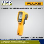 Termómetro infrarrojo digital Fluke 62 MAX de -30 a 500 °C.