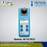 Turbidímetro portátil digital Hanna Instruments modelo HI 93703C con pantalla de lectura.