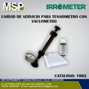Unidad de servicio para tensiómetro con vacuómetro Irrometer catálogo 1002.