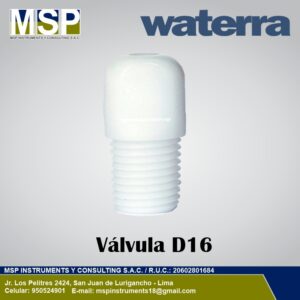 Válvula de pie Waterra D16 para muestreo de agua subterránea.