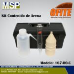 Kit de contenido de arena OFITE modelo 167-00-C para lodos de perforación.