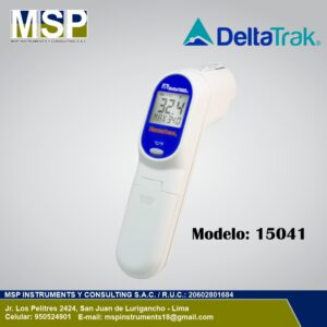 Termómetro infrarrojo digital sin contacto DeltaTrak modelo 15041.