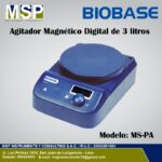 Agitador magnético digital BIOBASE MS-PA con pantalla LED para 3 litros.