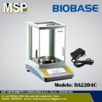 Balanza analítica digital marca BIOBASE modelo BA2204C con vitrina protectora contra corrientes de aire