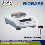 Balanza de precisión digital marca BIOBASE modelo Be8001 con plato redondo para laboratorio.