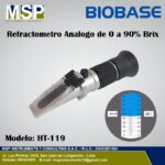 Refractómetro análogo BIOBASE de 0 a 90% Brix modelo HT-119.