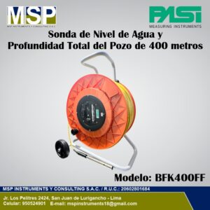 Sonda de nivel de agua y profundidad total de pozo de 400 metros modelo BFK400FF PASI.