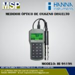 Medidor optico de oxigeno disuelto Hanna HI 98198 oximetro portatil