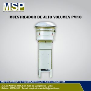 Muestreador de alto volumen PM10 para monitoreo de la calidad del aire