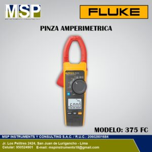 Pinza amperimetrica Fluke 375 FC multimetro de verdadero valor eficaz RMS