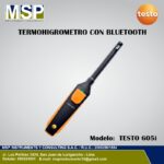 Termohigrómetro inteligente con conexión Bluetooth marca Testo modelo 605i para laboratorio y climatización
