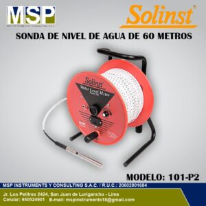 Sonda de nivel de agua de 60 metros Solinst modelo 101-P2.
